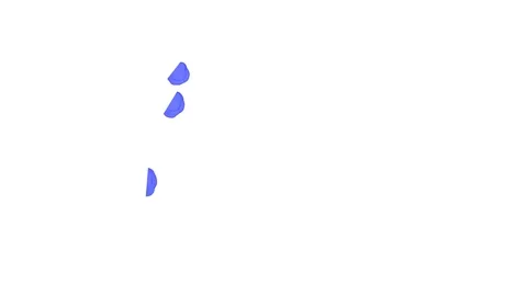 Abstract Blue ink drop on a white background for effects with Alpha V10 Stock Footage 94520011