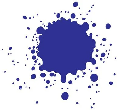 Abstract Blue Ink Splash Vector 스톡 일러스트