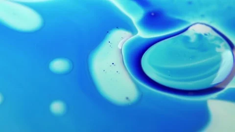 Abstract blue ink on white Stock Footage 72477859