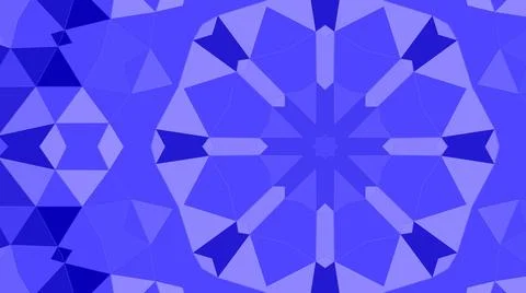 Abstract blue kaleidoscope background Stock Illustration