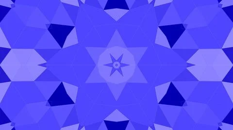 Abstract blue kaleidoscope background Stock Illustration
