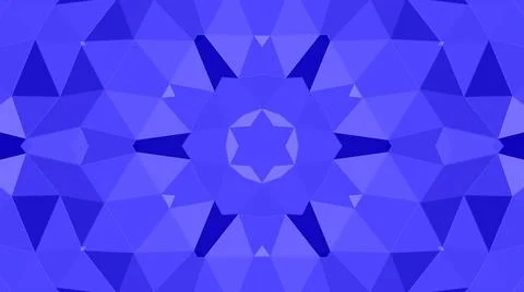 Abstract blue kaleidoscope background Stock Illustration