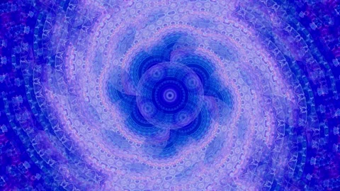Abstract blue kaleidoscope background with multicolored ornament 库存影片 178954795