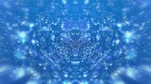 Abstract Blue Kaleidoscope Pattern Stock Footage 289129868