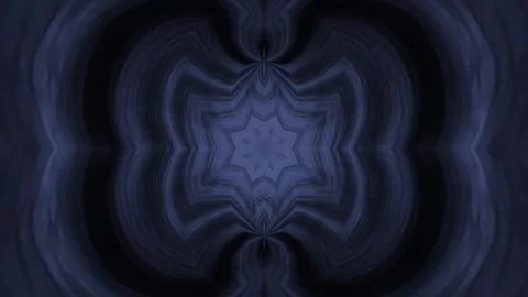 Abstract Blue Kaleidoscope Pattern Stock Footage 289131680