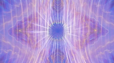 Abstract blue kaleidoscopic energy pattern Stock Footage 331453143
