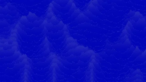 Abstract Blue Landscape Background with Grid Texture Pattern Geometric Design Stock Footage 313488550