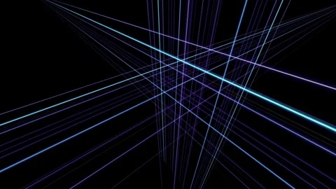 Abstract Blue Laser Light Grid Background | Full HD 1920×1080 | 10 Second Vídeo Stock 338005896