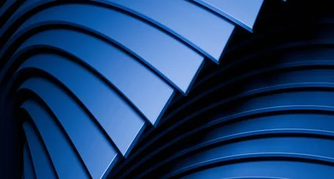 Abstract blue layered architectural design 스톡 일러스트