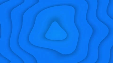 Abstract blue layered concentric shapes motion background Stock Footage 337324183