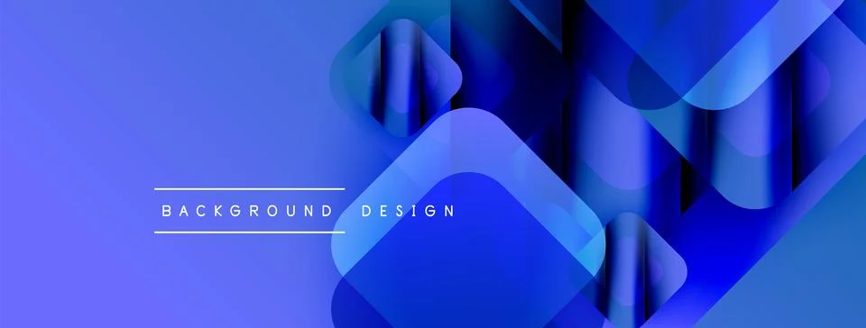 Abstract blue layers create dynamic gradient effect. Modern design elements 스톡 일러스트