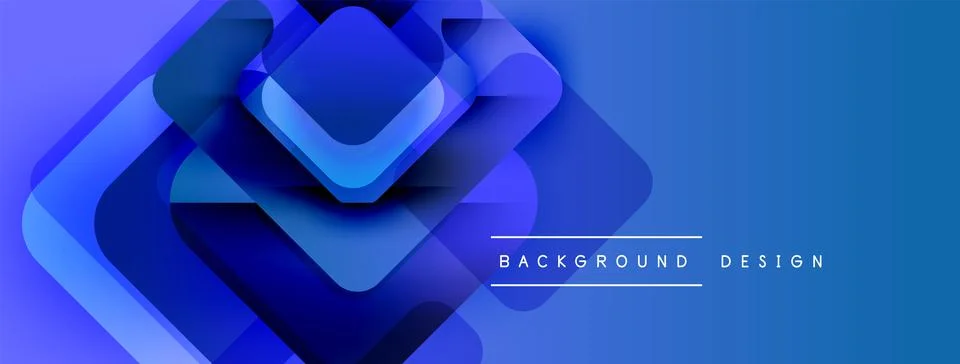 Abstract blue layers create dynamic visual effect. Modern design elements イラスト素材