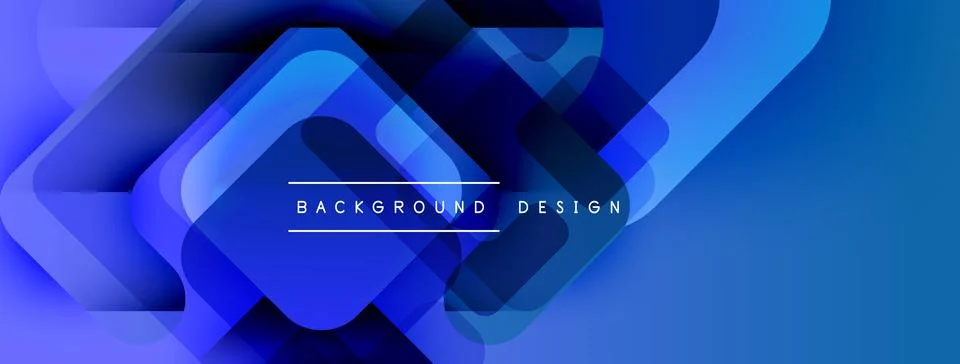 Abstract blue layers create dynamic background. Geometric shapes overlap, 스톡 일러스트