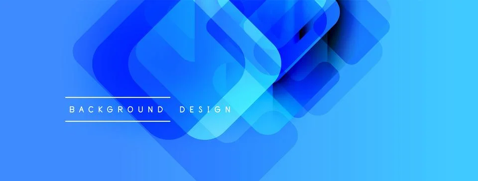 Abstract blue layers create dynamic visual effect. Modern design elements Stockillustratie