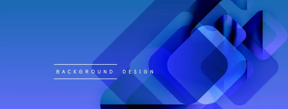 Abstract blue layers create dynamic background. Geometric shapes overlap, イラスト素材