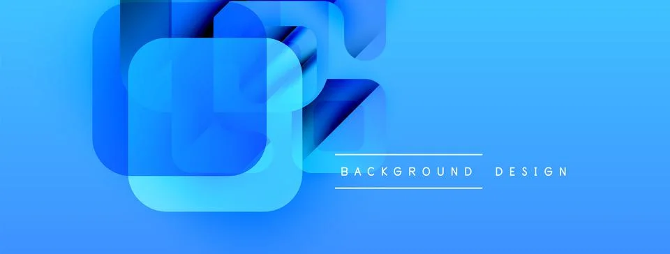 Abstract blue layers create dynamic composition. Modern design elements suggest イラスト素材