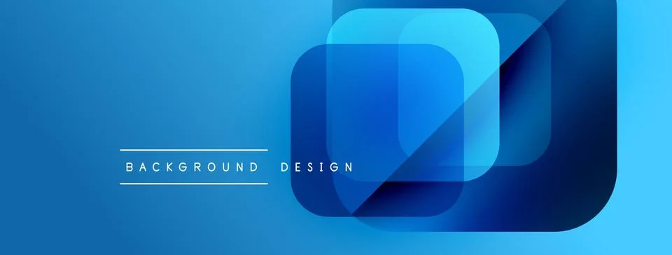 Abstract blue layers create modern design. Gradient effect adds depth, visual 스톡 일러스트