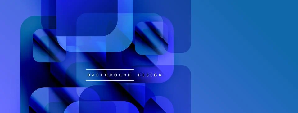 Abstract blue layers create modern design. Gradient shapes overlap, forming イラスト素材