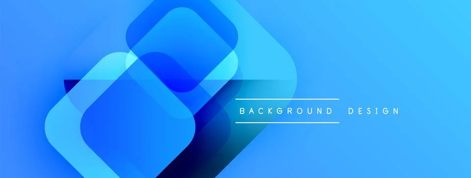 Abstract blue layers create modern background. Gradient shades offer dynamic イラスト素材