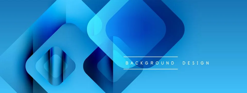 Abstract blue layers create modern design. Geometric shapes overlap, offering 스톡 일러스트