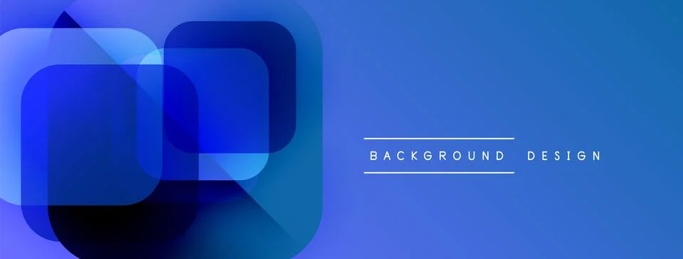 Abstract blue layers create modern design. Gradient shades offer depth, visual イラスト素材