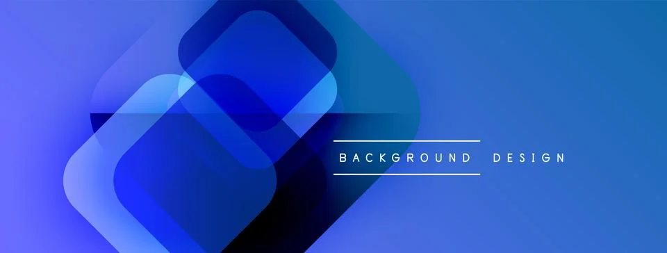 Abstract blue layers create modern design. Gradient shades offer dynamic visual イラスト素材