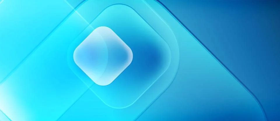 Abstract blue layers create tunnel effect. Smooth gradients suggest depth, .. イラスト素材