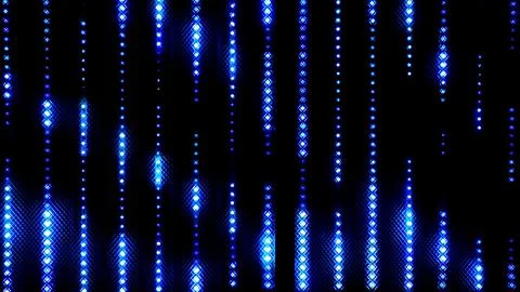 Abstract Blue LED Light Pattern. Abstract image featuring vertical rows of Stock Photos