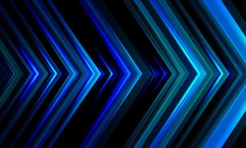 Abstract blue light arrow direction pattern design modern futuristic technolo Stock Illustration