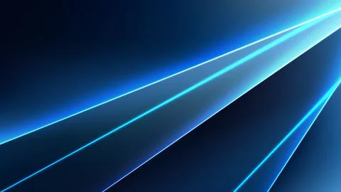 Abstract blue light beams on dark background futuristic neon lines and high.. 스톡 일러스트