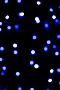 Abstract Blue Light Bokeh Pattern Stock Photos