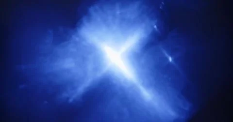 Abstract Blue Light Burst Pattern Stock Illustration