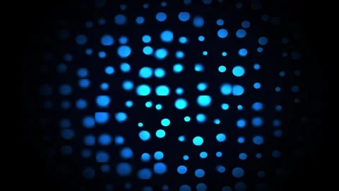 Abstract Blue Light Dots Pattern Pulsing with Subtle Movement Stock Footage 347900676