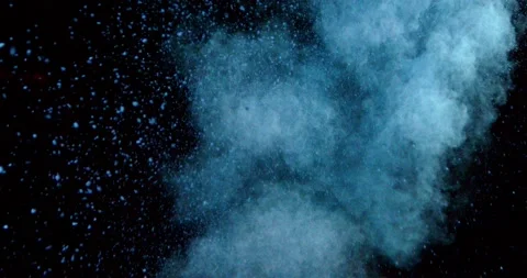 Abstract blue light exploding wallpaper against a black background Stock Footage 239242160