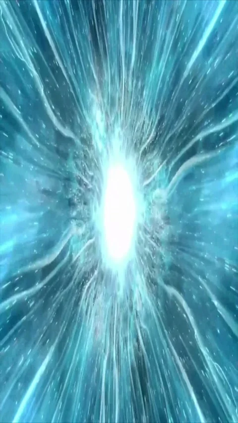 Abstract blue light explosion. Glowing cinematic background. Stock Footage 339778330