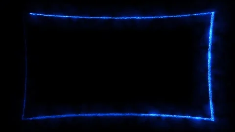Abstract blue light frame animation motion Stockbeeldmateriaal 330445444