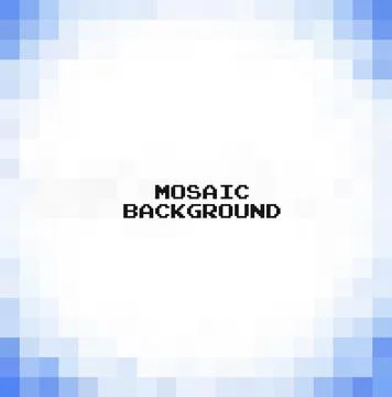 Abstract Blue Light geometric Background, Creative Design Templates. Pixel ar Stock Illustration