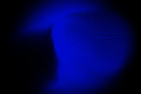 Abstract blue light glow on black background with digital wave texture Stock Illustration