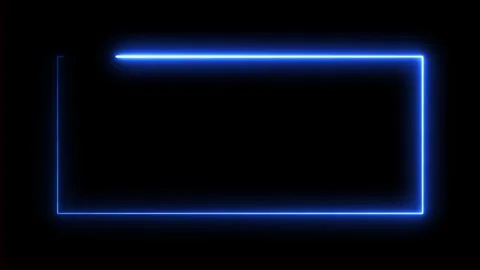 Abstract blue light glowing frame motion background. Vidéo 332090399