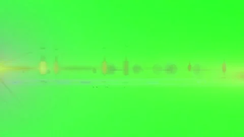 Abstract blue light lens flare effect isolated on a solid green screen Stock Footage 346199109