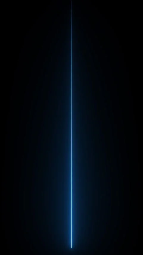 Abstract blue light line moves vertically on black background seamless loop. Vidéo 337710863