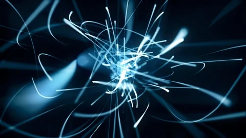 Abstract Blue Light Lines Stock Footage 102976801