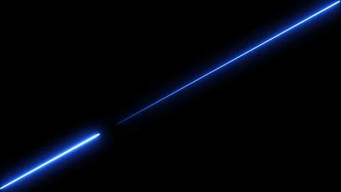 Abstract blue light lines glowing movement. Video stock 332090512