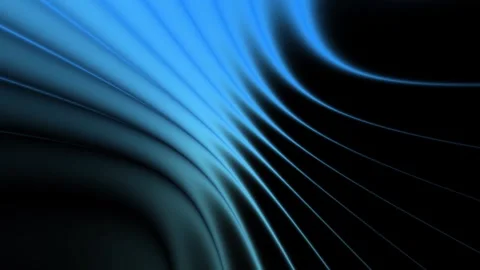 Abstract blue light lines glowing on a dark black background Stock Footage 347584796