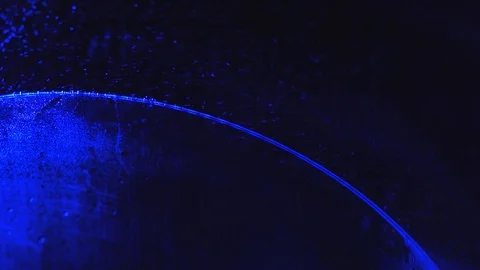 Abstract blue light motion background with particles and bubbles Video stock 98150320