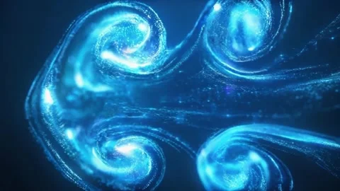 Abstract Blue Light Particles and Bokeh Glow Stock Footage 306222104