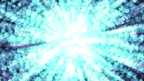 Abstract blue light particles exploding outward in cinematic motion during .. 動画素材 341375009