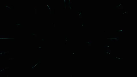 Abstract blue light particles moving fast on dark background for futuristic.. Video stock 341667823
