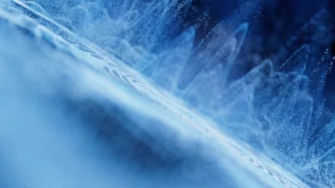 Abstract blue light particles wave flowing in dark space with dynamic cinem.. Stock Footage 328332560