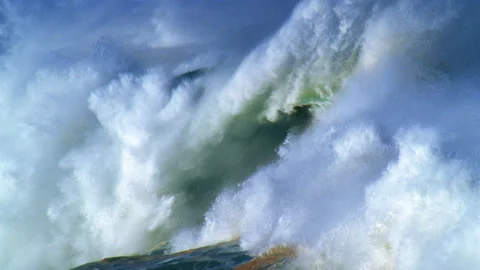 Abstract Blue Light Portal/Tunnel Loop 2 (HD) Stock Footage 201073744